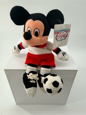 Disney Black & Red Mickey Mouse Soccer Plush